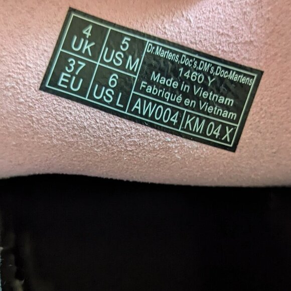 Dr Martens Pink Delany Combat Boots Zipper Lace Up Airwair EU 37 - Picture 2 of 11